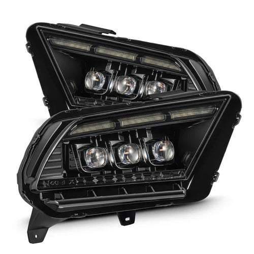 AlphaRex 13-14 Ford Mustang MK II NOVA-Series LED Projector Headlights Black OffRoadUSA.com