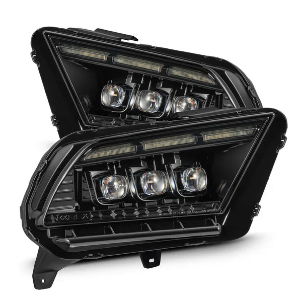 AlphaRex 13-14 Ford Mustang MK II NOVA-Series LED Projector Headlights Black OffRoadUSA.com