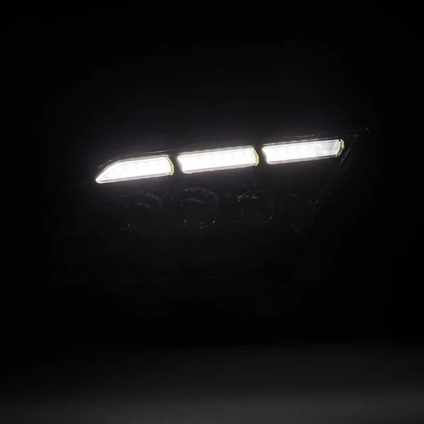 AlphaRex 13-14 Ford Mustang MK II NOVA-Series LED Projector Headlights Black