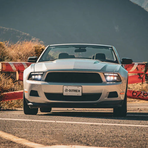 AlphaRex 13-14 Ford Mustang MK II NOVA-Series LED Projector Headlights Black OffRoadUSA.com