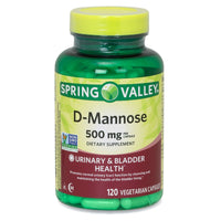 Spring Valley D-Mannose 500 mg Veg Capsules; 120 Count EasyOptionXY LLC