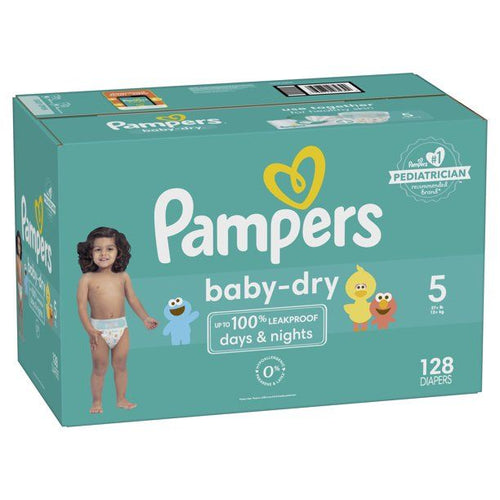 Pampers Baby-Dry Diapers Size 5, 128 Count EasyOptionXY LLC