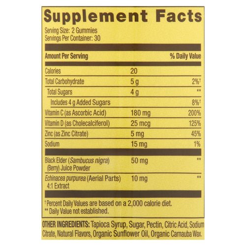 Spring Valley Immune Plus Vegetarian Gummies; 60 Count EasyOptionXY LLC