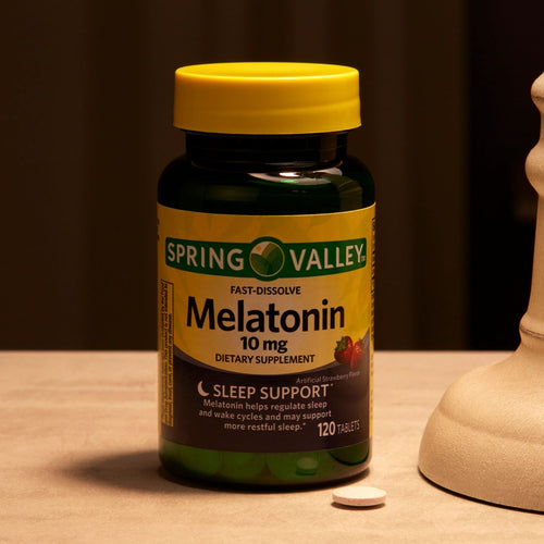 Spring Valley Fast-Dissolve Melatonin Dietary Supplement; 10 mg; 120 Count EasyOptionXY LLC