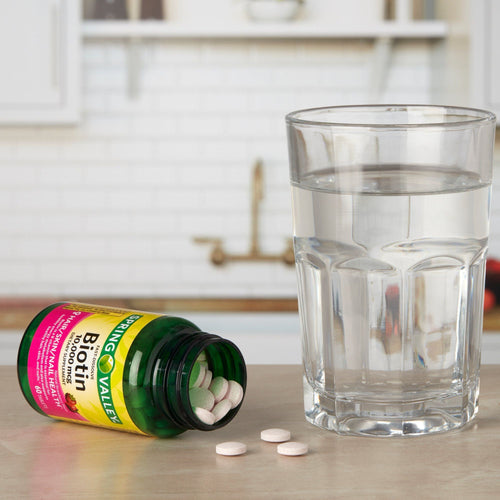 Spring Valley Fast-Dissolve Biotin Dietary Supplement; 10; 000 mcg; 60 Count EasyOptionXY LLC