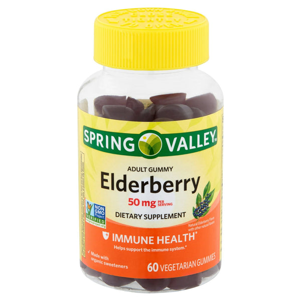 Spring Valley Elderberry Dietary Supplement; Adult Gummies; 60 Count EasyOptionXY LLC