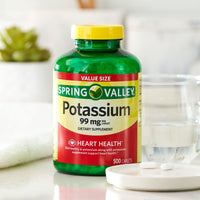 Spring Valley Potassium Caplets Dietary Supplement Value Size; 99 mg; 500 Count EasyOptionXY LLC