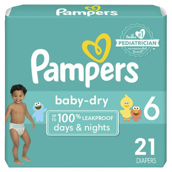 Pampers Baby-Dry Diapers Size 6, 21 Count EasyOptionXY LLC