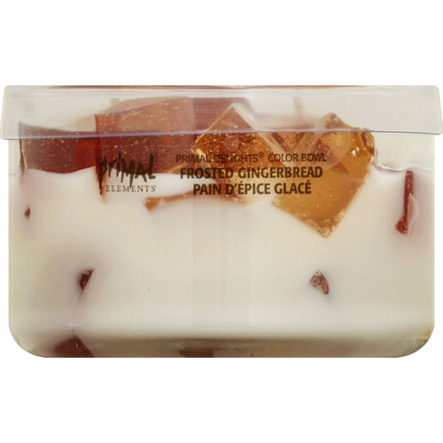 Frosted Gingerbread 9.5 oz Color Bowl Candle EasyOptionXY LLC