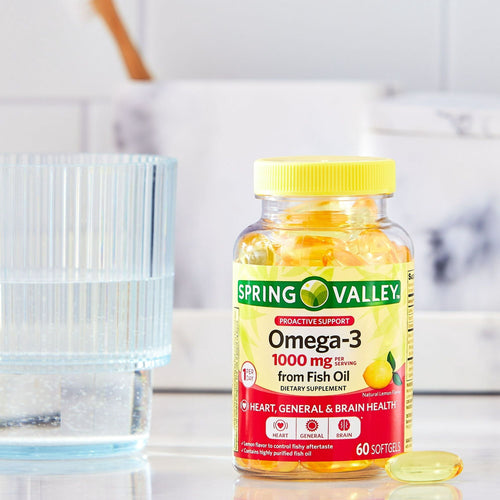 Spring Valley Proactive Support Omega-3 from Fish Oil Dietary Supplement; 1000 mg; 60 Count EasyOptionXY LLC