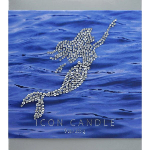 Mermaid 9.5 oz Blue Icon Candle EasyOptionXY LLC