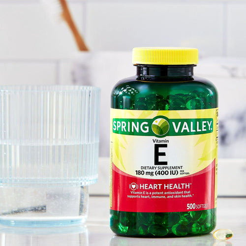 Spring Valley Vitamin E Dietary Supplement; 180 mg; 500 Count EasyOptionXY LLC