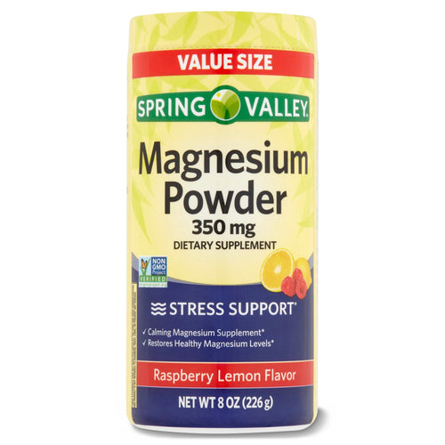 Spring Valley Magnesium Powder Raspberry Lemon Flavor; 350 mg; 8 oz EasyOptionXY LLC