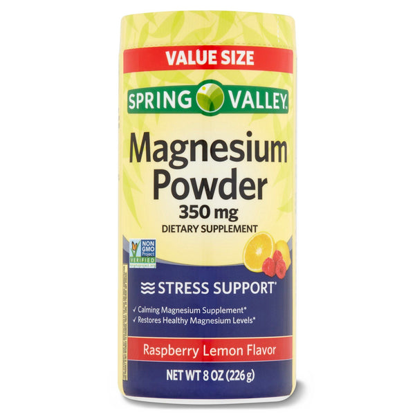 Spring Valley Magnesium Powder Raspberry Lemon Flavor; 350 mg; 8 oz EasyOptionXY LLC