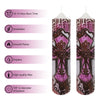 XINAOBAOLUO Pillar Candles 2''x8'' Pink Crosses Deluxe Gift Set of 2 EasyOptionXY LLC