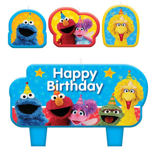 Amscan Sesame Street Candle Sets (4 ct) EasyOptionXY LLC