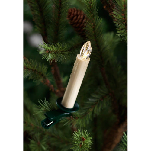 Tree Taper Candle (Set Of 12) W-Remote 5.5"H Plastic EasyOptionXY LLC