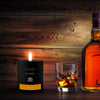 Soy Wax Candle in Glass Jar Whiskey Scent Clean Burn up to 80 Hours Handmade in USA Natural and Safe by Relaxcation 10 oz EasyOptionXY LLC