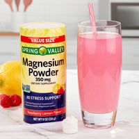Spring Valley Magnesium Powder Raspberry Lemon Flavor; 350 mg; 8 oz EasyOptionXY LLC