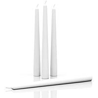 Candwax 10 inch Taper Candles Set of 4 - Dripless Taper Candles and Unscented Candlesticks - Perfect as Dinner Candles and Household Candles - White Candles EasyOptionXY LLC