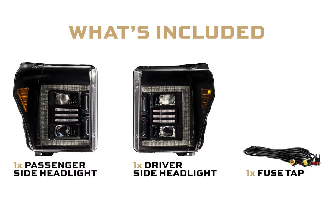 Morimoto Ford Super Duty (11-16) XB Hybrid LED Headlights