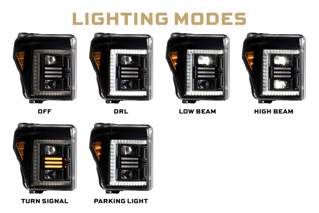 Morimoto Ford Super Duty (11-16) XB Hybrid LED Headlights