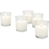 Stonebriar Unscented 1-Wick Filled Glass Votive Candles 24 Pack, White EasyOptionXY LLC