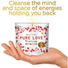 Magnificent 101 Long Lasting Pure Love Aromatherapy Candle with Florals & Oils14 Oz - 56 Hour Burn Time Soy Wax Candle for True Love Attraction, Purification & Manifestation EasyOptionXY LLC