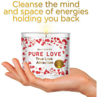 Magnificent 101 Long Lasting Pure Love Aromatherapy Candle with Florals & Oils14 Oz - 56 Hour Burn Time Soy Wax Candle for True Love Attraction, Purification & Manifestation EasyOptionXY LLC