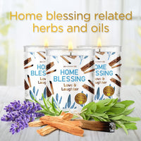 Magnificent 101 Long Lasting Set of 3 Home Blessing Smudge Candle 3.5 Oz Each - 42 Hour Burn Soy Wax Candle for House Energy Cleansing & Manifestation EasyOptionXY LLC