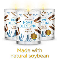 Magnificent 101 Long Lasting Set of 3 Home Blessing Smudge Candle 3.5 Oz Each - 42 Hour Burn Soy Wax Candle for House Energy Cleansing & Manifestation EasyOptionXY LLC