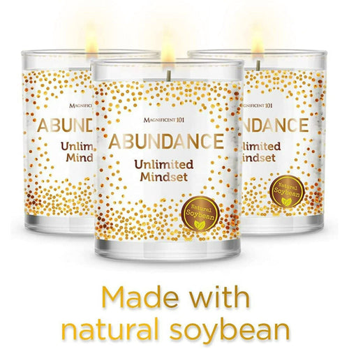 Magnificent 101 Abundance Set of 3 Candles EasyOptionXY LLC