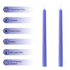 FCMSHAMD 11.8 inch Purple Candles - Unscented Dripless (4 Pack) EasyOptionXY LLC