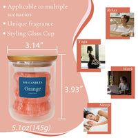 Orange Scented Candles for Home - Jar Candles 8.4 oz Burn Time 50+H- Wooden Wick Candles - Candles Gifts for Women EasyOptionXY LLC