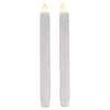 Ganz Remote Ready, Blow-Out Feature White 1 x 8.5 Resin LED Taper Candles, Set of 2 EasyOptionXY LLC