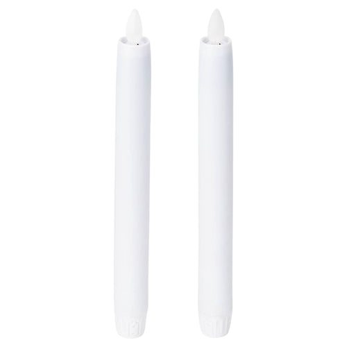 Ganz Remote Ready, Blow-Out Feature White 1 x 8.5 Resin LED Taper Candles, Set of 2 EasyOptionXY LLC