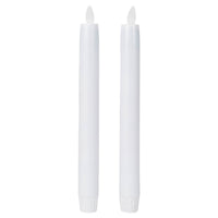 Ganz Remote Ready, Blow-Out Feature White 1 x 8.5 Resin LED Taper Candles, Set of 2 EasyOptionXY LLC