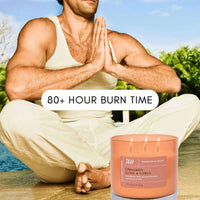 Cinnamon Clove Citrus 3-Wick Candle | Natural Soy Wax Candle for Home, 15.8 Oz Large Aromatherapy Candle for Relaxation, Scented Candle for Women and Men, Luxury Candle Gift for Him and Her EasyOptionXY LLC