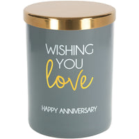 Pavilion Gift Company Wishing You Love Happy Anniversary, 7 oz, Glass (61152) EasyOptionXY LLC