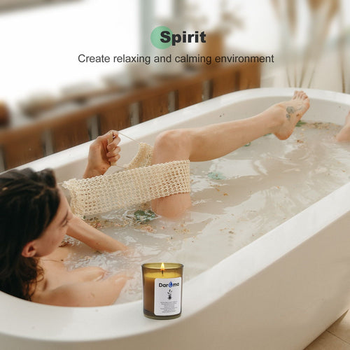 Scented Jar Candle, Daroma Aromatherapy Candle With 100% Natural Soy Wax and Essential Oil, Long Burning Candle, Relaxing for Bath, Yoga,Work,Holiday Gifts for Birthday,Christmas,Lime Basil & Mandarin EasyOptionXY LLC