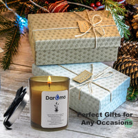 Scented Jar Candle, Daroma Aromatherapy Candle With 100% Natural Soy Wax and Essential Oil, Long Burning Candle, Relaxing for Bath, Yoga,Work,Holiday Gifts for Birthday,Christmas,Lime Basil & Mandarin EasyOptionXY LLC