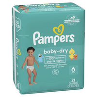Pampers Baby-Dry Diapers Size 6, 21 Count EasyOptionXY LLC