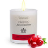 Soy Wax Candle in Glass Jar Frosted Lingonberry Clean Burn up to 80 Hours Handmade in USA Natural and Safe by Relaxcation 10 oz EasyOptionXY LLC