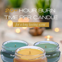 Tyler Candle Company Get Well Soon Candle Gift Set , Scented Candles, Aromatherapy Candle, 3 Long Lasting Candles with Natural Essential Oils, 3.4 oz Each w Worldwide Nutrition Multi Purpose Key Chain EasyOptionXY LLC