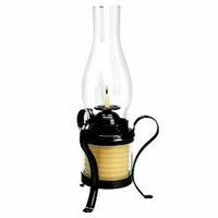 Candle By The Hour 20625B 40 Hour Coil Candle With Hurricane Lamp - Black EasyOptionXY LLC