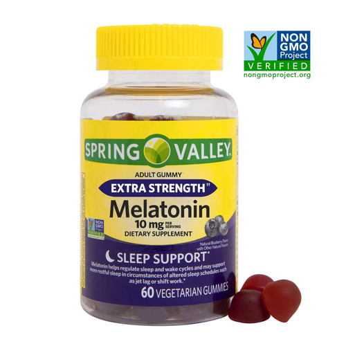 Spring Valley Vegetarian Melatonin Gummies; 10 mg; 60 Count EasyOptionXY LLC