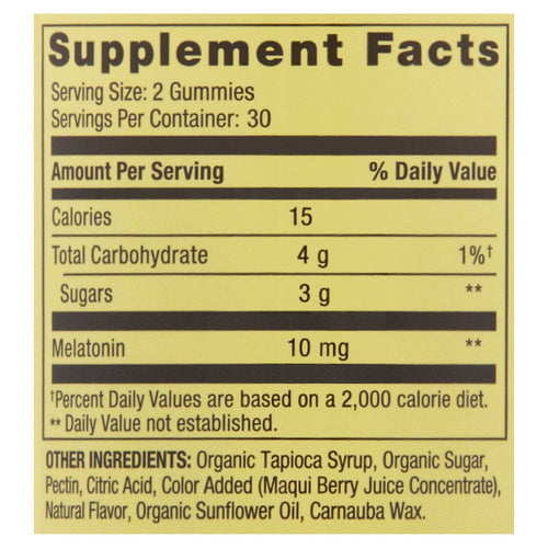 Spring Valley Vegetarian Melatonin Gummies; 10 mg; 60 Count EasyOptionXY LLC
