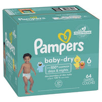 Pampers Baby-Dry Diapers Size 6, 64 Count EasyOptionXY LLC