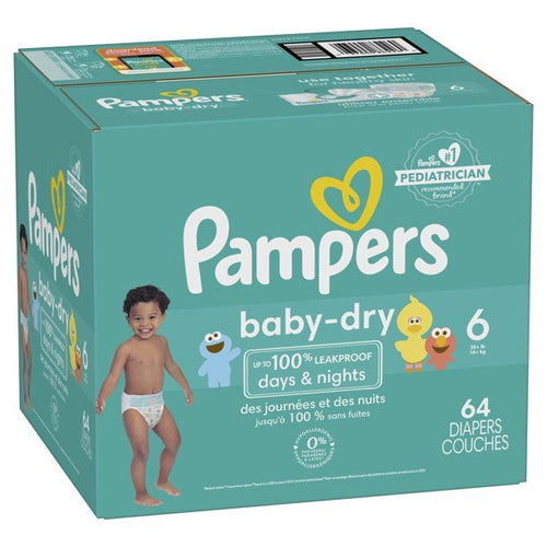 Pampers Baby-Dry Diapers Size 6, 64 Count EasyOptionXY LLC