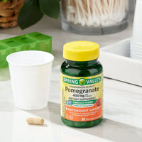 Spring Valley Standardized Extract Pomegranate Dietary Supplement; 400 mg; 30 Count EasyOptionXY LLC